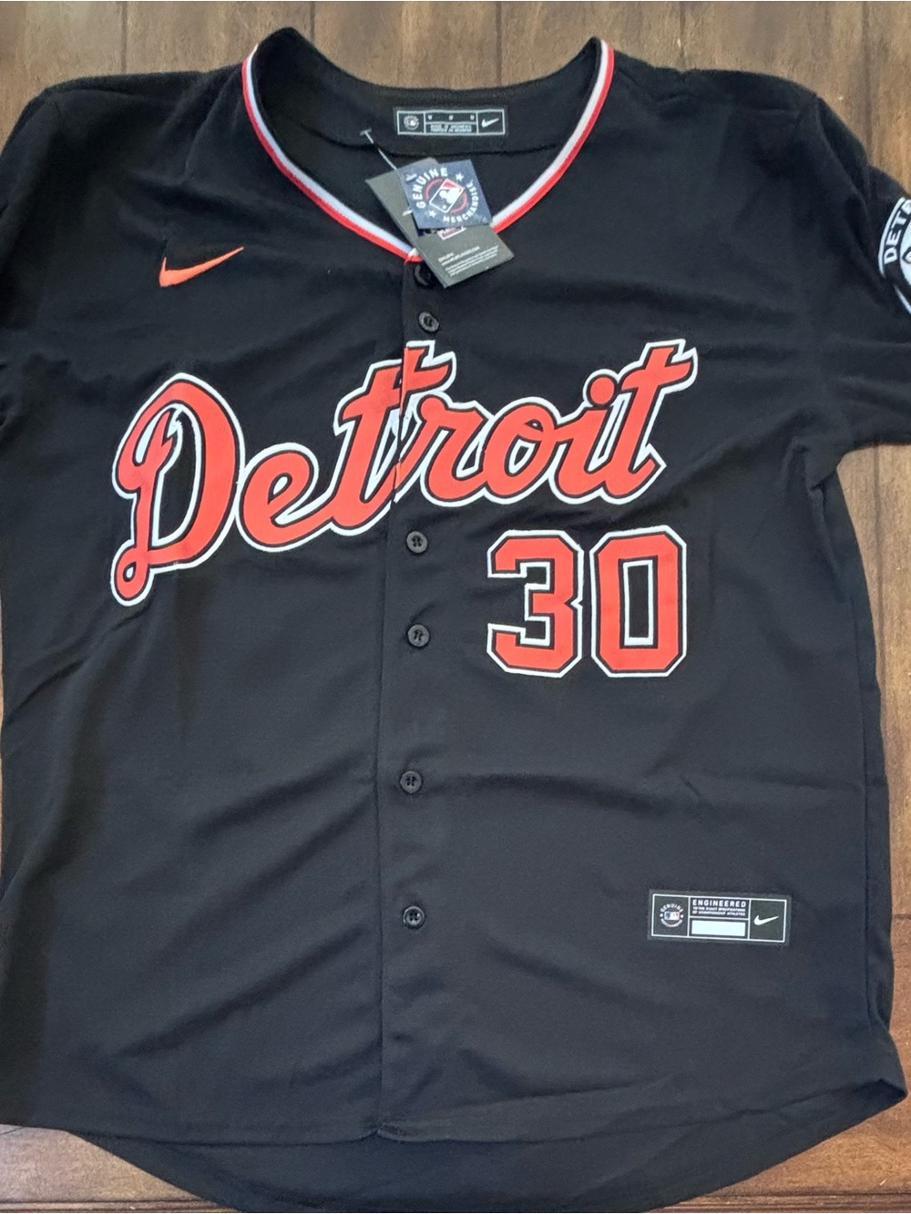 Detroit Tigers Kerry Carpenter  Adult Medium (Black) Alternate Jersey NWT